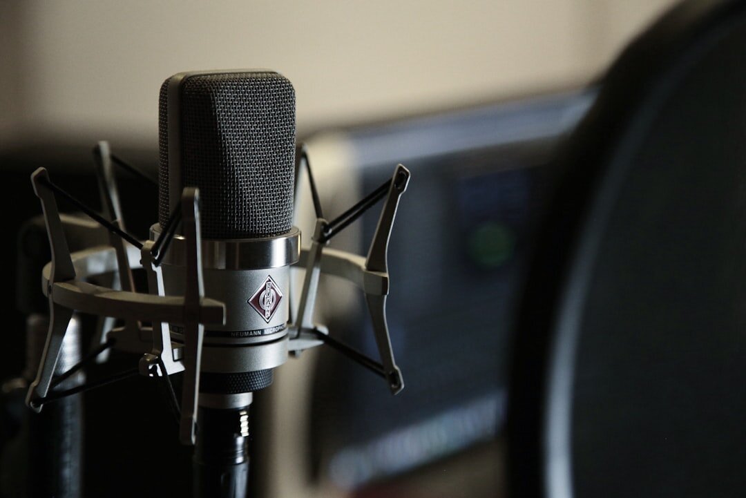 podcast equipment closeup